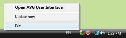Uninstall AVG